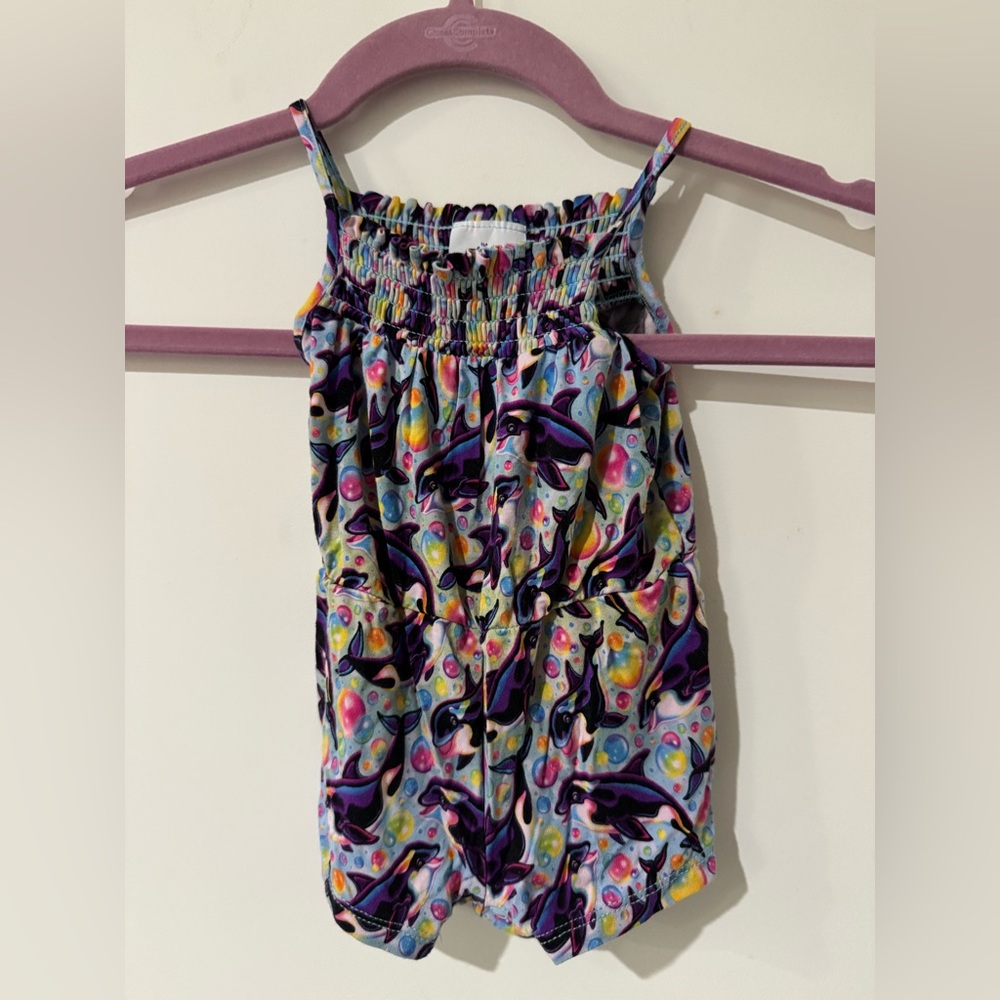Posh Peanut x Lisa Frank Max Splash Romper